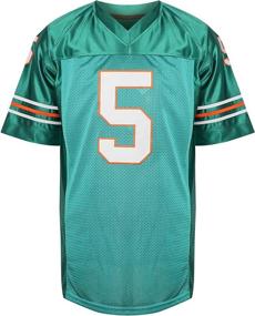 img 3 attached to 🏈 Mens Ray Finkle Ace Ventura Jim Carrey Teal Green Stitched Movie Football Jerseys - Sizes S-XXXL