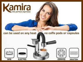 img 1 attached to ☕️ Authentic Italian KAMIRA Moka Express: The Ideal Stovetop Espresso Maker for 1/2 Cups. A Perfect Gift!