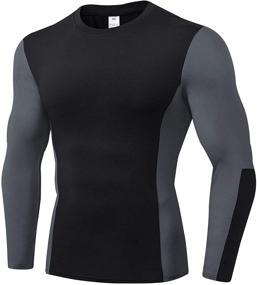 img 3 attached to Compression Protection Cooling Workout Undershirts Men's Clothing for Active