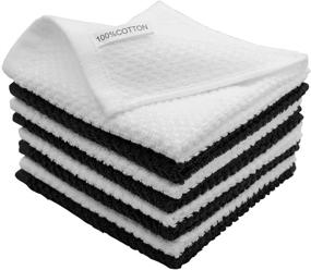 img 4 attached to Kitchen Towels Cotton Spinning Absorbent Drying