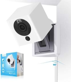 img 4 attached to 📷 LANMU Угловое крепление для камеры Wyze Cam V2 - Внутреннее монтажное крепление под прямым углом, расширенная область обзора для домашней безопасности (камера не включена)