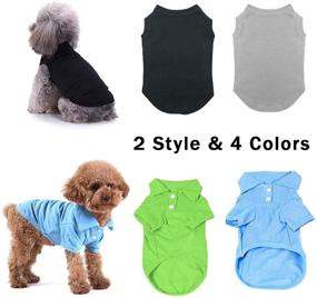 img 3 attached to 👕 TOLOG 4 Pack Dog T-Shirt: Comfy & Breathable Summer Clothing for Dogs & Cats