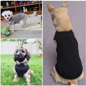 img 1 attached to 👕 TOLOG 4 Pack Dog T-Shirt: Comfy & Breathable Summer Clothing for Dogs & Cats