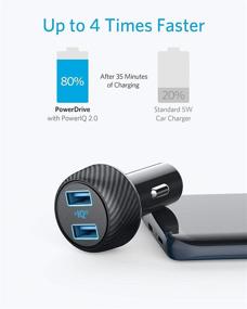 img 3 attached to 🚗 Anker 30W Dual USB Car Charger, PowerDrive Speed 2, Compatible with Quick Charge Devices, PowerIQ 2.0 for Galaxy S8/Edge/Note, iPhone Xs/Max/XR/X/8, iPad Pro/Air 2/Mini, and More