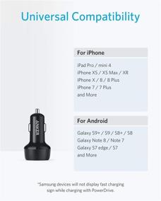 img 1 attached to 🚗 Anker 30W Dual USB Car Charger, PowerDrive Speed 2, Compatible with Quick Charge Devices, PowerIQ 2.0 for Galaxy S8/Edge/Note, iPhone Xs/Max/XR/X/8, iPad Pro/Air 2/Mini, and More