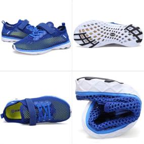 img 3 attached to 👟 GLOBTOUCH Athletic Water Shoes: Quick-Dry Aqua Socks for Boys and Girls - Ideal for Beach, Pool, Surfing, and Walks (Toddler/Little Kid/Big Kid)