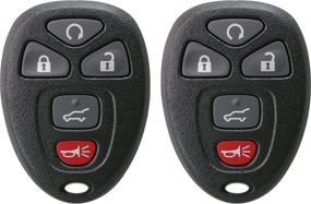 img 4 attached to Keyless2Go 5 Button Car Key Replacement - Self-Programming, 2 Pack (15913415, OUC60270, OUC60221)