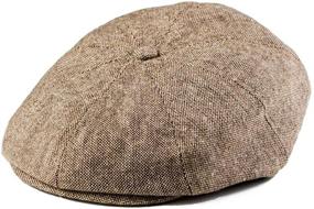 img 4 attached to 🧢 Boys' Accessories - Born Love Boys Brown Newsboy Cap