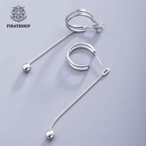 img 1 attached to Pirateship Stud Earrings: Allergy-Free 925 Sterling Silver Jewelry for Women - Perfect Gift for Her on Mother's Day or Valentine's Day