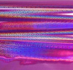 img 2 attached to V2 HTV Holographic Chrome Flake Heat 🌈 Transfer Vinyl Film (Pink, 10 inches x 3 feet)