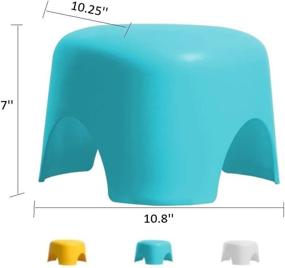 img 4 attached to 🪜 Finnhomy 2 Pack Step Stool - Multi-Purpose Plastic Toddler Chair, Ideal for Adults and Kids - 200-Pound Load Capacity, Perfect for Bathroom and Kitchen - Blue