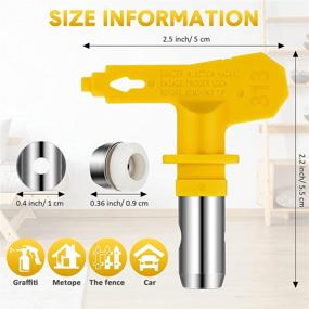 img 3 attached to 🔧 3-Piece Reversible Airless Sprayer Tip Kit - Sprayer Guns and Machine Parts for Homes, Buildings, Decks, or Fences (313)