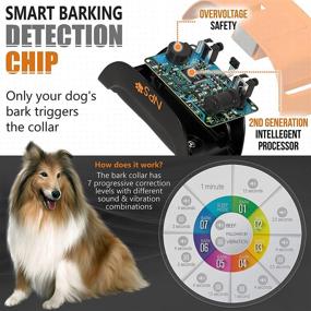 img 1 attached to NPS No Shock Bark Collar - Effective Anti-Bark Device for Small to Large Dogs - Smart Chip Stops Barking in Just 1 Minute - Fast and Safe Sound and Vibration - Pain-Free Solution