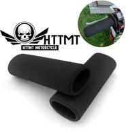 httmt et006- motorcycle foam anti vibration comfort handlebar grip cover | harley bmw compatible logo