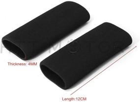 img 2 attached to HTTMT ET006- Motorcycle Foam Anti Vibration Comfort Handlebar Grip Cover | Harley BMW Compatible