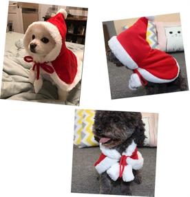 img 3 attached to 🎅 Рождественское наряд-костюм Кота и Собаки – Санта-Клаус на лошадке для Собак и Кошек, Забавная одежда питомца в виде ковбоя верхом на лошади, Праздничный Наряд для Рождества питомца