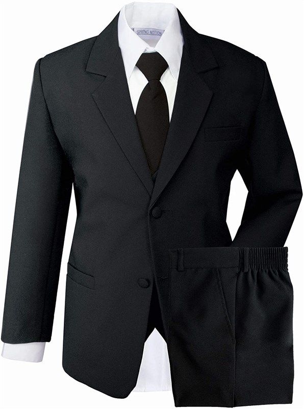 spring notion formal black dress 로고