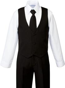 img 2 attached to Boys' Classic Fit Dress Suit Set by Spring Notion