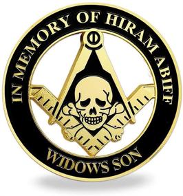 img 3 attached to Masonic Emblem Widow Square Compass