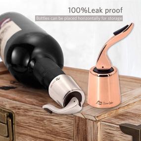 img 2 attached to 🍷 2-Pack Silicone Wine Stoppers - Reusable Wine Corks for Keeping Wine Fresh - Best Gift Accessories for Wine Lovers