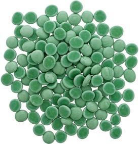 img 3 attached to 🟢 Green Glass Pebbles: 400 Pieces Vase Fillers for Decorative Arrangements