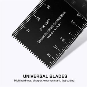 img 1 attached to 🔧 30Pcs Wood Oscillating Tool Blades: Compatible with Top Brands DeWalt, Milwaukee, Porter Cable, and More