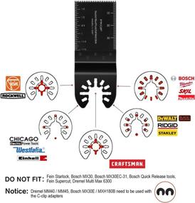 img 3 attached to 🔧 30Pcs Wood Oscillating Tool Blades: Compatible with Top Brands DeWalt, Milwaukee, Porter Cable, and More