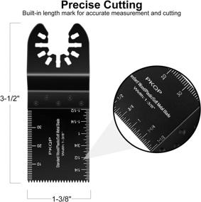 img 2 attached to 🔧 30Pcs Wood Oscillating Tool Blades: Compatible with Top Brands DeWalt, Milwaukee, Porter Cable, and More