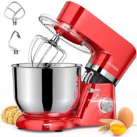 powwa stand mixer 7.5 quart - high power 660w, tilt-head electric mixer with 6+p speed, whisk, 🍰 dough hook, mixing beater & splash guard - ideal for baking, cake, cookie, kneading - bowl no handle логотип