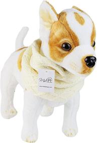 img 2 attached to 🐶 Small Midlee Cream Knit Infinity Scarf for Dogs - Enhanced SEO