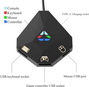 img 3 attached to 🎮 Ultimate Gaming Keyboard and Mouse Adapter: Nintendo Switch, PS4, Xbox One, PS3, Xbox 360