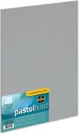 🎨 enhance your pastel paintings with ampersand art supply pastel panel: museum series pastelbord, 11"x14" in gray-1/8 inch depth logo