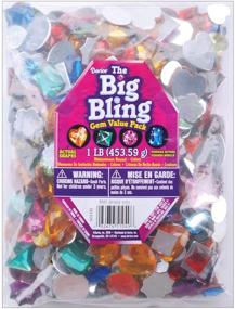 img 3 attached to 💎 Dazzling Darice Rhinestones: Assorted Colors & Shapes in a 1lb Pack