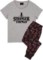 stranger things pyjamas womens options logo