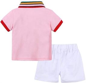 img 3 attached to 👕 Boys' Clothing Sets: Little Summer Outfits T-Shirt Clothes