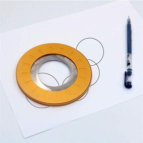 img 1 attached to 📐 Регулируемый геометрический инструмент для рисования кругов из алюминиевого сплава - Шаблон для создания круговых чертежей, с гибким вращающимся дизайном - 1 шт.