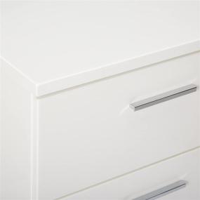 img 2 attached to 🌙 2-drawer nightstand - glossy white finish