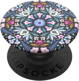 img 4 attached to Улучшенный PopGrip от PopSockets: Расширяемая подставка и ручка с сменным верхом Kaleido-Bloom