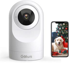 img 4 attached to 📷 Goowls WiFi PTZ Indoor Security Camera for Baby/Pet/Nanny Monitoring, 1080P Wireless Camera with Night Vision, Motion Detection, Two-Way Audio - Works with Alexa