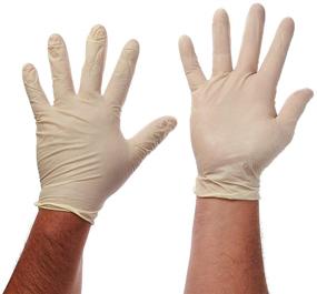 img 1 attached to 🧤 X-Large Size Powder Free Latex Gloves - 100 Pack (Disposable)