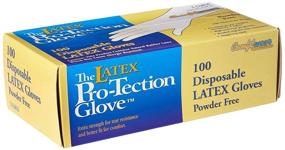 img 2 attached to 🧤 X-Large Size Powder Free Latex Gloves - 100 Pack (Disposable)