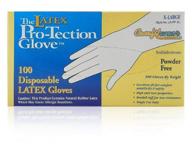 🧤 x-large size powder free latex gloves - 100 pack (disposable) logo