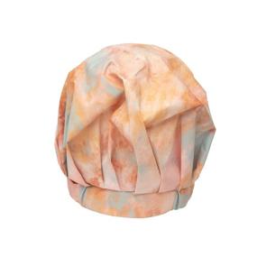 img 3 attached to 🎨 Stylish Sunset Tie Dye Luxury Shower Cap for Women - Waterproof, Reusable Cap for Long Hair