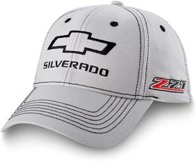 img 2 attached to 🧢 Chevrolet Silverado Z71 - Gray Adjustable Black Hat