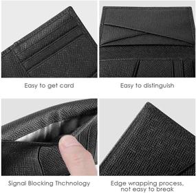 img 1 attached to Wallets Leather Bifold Holder Blocking Men's Accessories in Wallets, Card Cases & Money Organizers