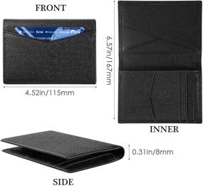 img 2 attached to Wallets Leather Bifold Holder Blocking Men's Accessories in Wallets, Card Cases & Money Organizers