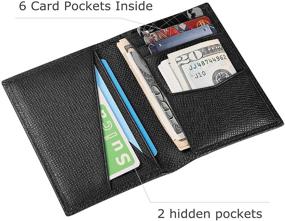 img 3 attached to Wallets Leather Bifold Holder Blocking Men's Accessories in Wallets, Card Cases & Money Organizers