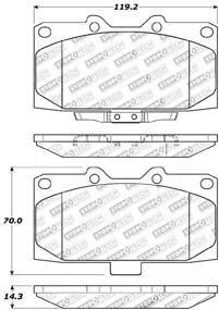 img 1 attached to 🔝 Повысьте эффективность торможения с помощью тормозных колодок StopTech 309.11820 Sport - в комплекте с шимами и монтажным оборудованием