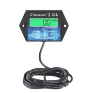 🔧 digital engine hour meter with backlight and inductive tachometer for motorcycle, marine, glider, atv, snow blower, lawn mower, jet ski, and pit bike – maintenance reminder included logo