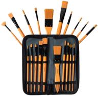 🖌️ conda artist paintbrush set: 10pcs brushes with carrying case - ideal for beginners, students, professionals, and artists logo